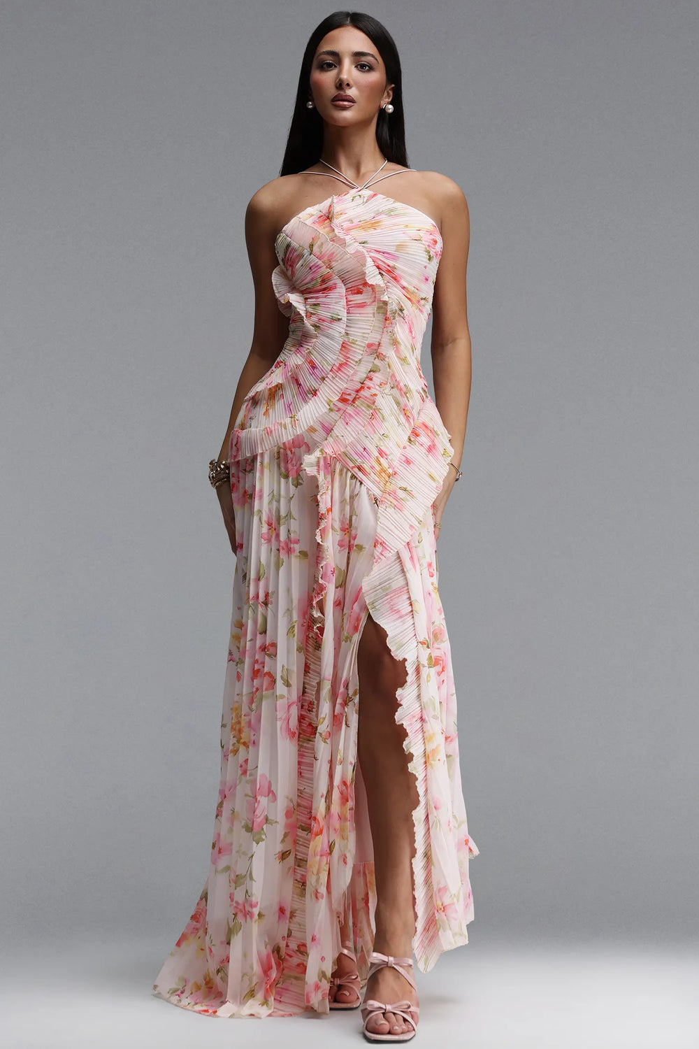 Robe longue asymétrique Cala
