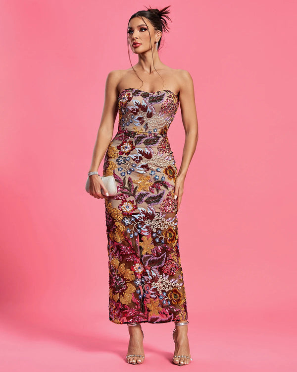 Rosa Embroidery Maxi Dress Winteres
