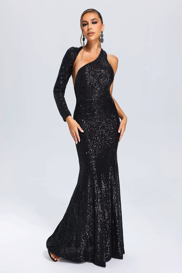 Lanette One-Sleeve Maxi Dress Winteres