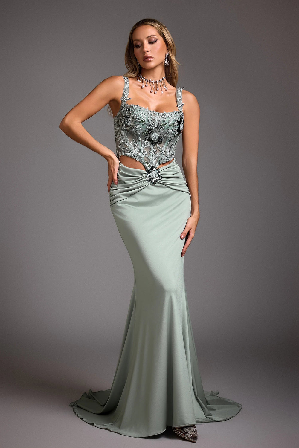 Embroide Maxi Dress Winteres