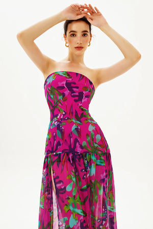 Mesmine colorful long dress Winteres
