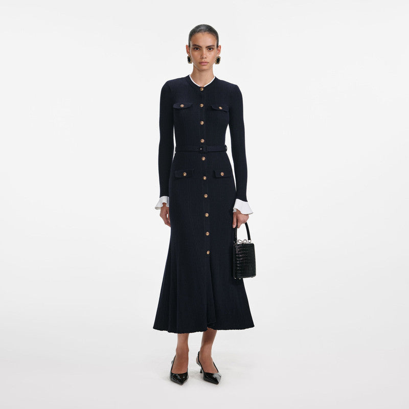 Robe longue en maille Velora